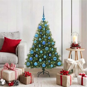 Árbol de Navidad artificial con 150 LED Verde 120 cm PE y PVC en Decoración Festiva y Estacional | Comprar online en Foru.es