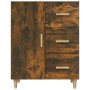 Aparador de madera de ingeniería roble ahumado 69,5x34x90 cm de vidaXL, Aparadores - Ref: Foro24-817351, Precio: 67,30 €, Des...