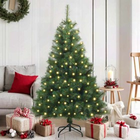 Árbol de Navidad artificial con 150 LED Verde 150 cm PE y PVC en Decoración Festiva y Estacional | Comprar online en Foru.es
