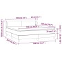 Cama box spring con colchón terciopelo gris claro 180x200 cm de vidaXL, Camas y somieres - Ref: Foro24-3127385, Precio: 521,4...