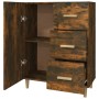 Aparador de madera de ingeniería roble ahumado 69,5x34x90 cm de vidaXL, Aparadores - Ref: Foro24-817351, Precio: 67,30 €, Des...