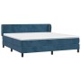 Cama box spring con colchón terciopelo azul oscuro 180x200 cm de vidaXL, Camas y somieres - Ref: Foro24-3127389, Precio: 579,...