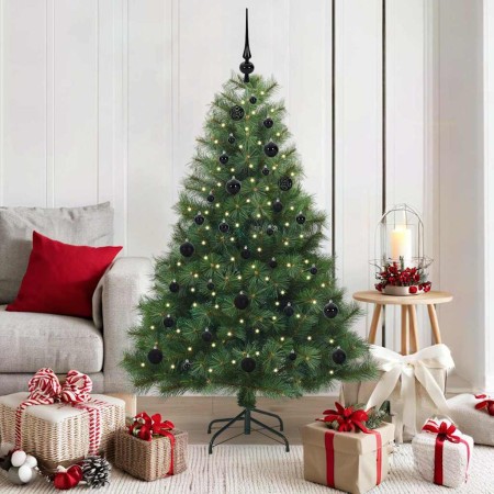 Árbol de Navidad artificial con 150 LED Verde 150 cm PE y PVC en Decoración Festiva y Estacional | Comprar online en Foru.es