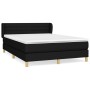 Cama box spring con colchón tela negro 140x200 cm de vidaXL, Camas y somieres - Ref: Foro24-3126887, Precio: 476,53 €, Descue...