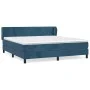 Boxspringbett mit dunkelblauer Samtmatratze 160x200 cm von vidaXL, Betten und Lattenroste - Ref: Foro24-3127383, Preis: 480,4...