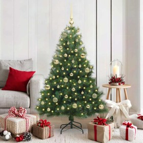 Árbol de Navidad artificial con 150 LED Verde 150 cm PE y PVC en Decoración Festiva y Estacional | Comprar online en Foru.es
