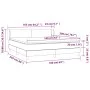 Boxspringbett mit dunkelblauer Samtmatratze 160x200 cm von vidaXL, Betten und Lattenroste - Ref: Foro24-3127383, Preis: 480,4...