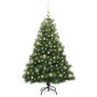 Árbol de Navidad artificial con 150 LED Verde 150 cm PE y PVC en Decoración Festiva y Estacional | Comprar online en Foru.es