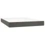 Box spring bed with dark gray velvet mattress 140x190 cm by vidaXL, Beds and slatted bases - Ref: Foro24-3127428, Price: 422,...