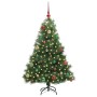 Árbol de Navidad artificial con 150 LED Verde 150 cm PE y PVC en Decoración Festiva y Estacional | Comprar online en Foru.es