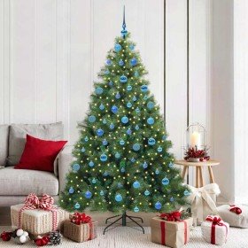 Árbol de Navidad artificial con 300 LED Verde 180 cm PE y PVC en Decoración Festiva y Estacional | Comprar online en Foru.es