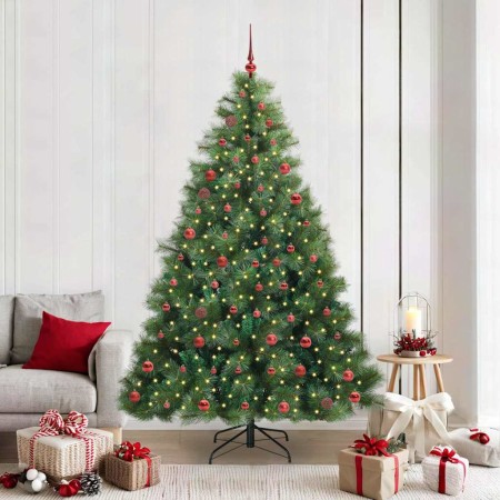 Árbol de Navidad artificial con 300 LED Verde 210 cm PE y PVC en Decoración Festiva y Estacional | Comprar online en Foru.es