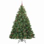 Árbol de Navidad artificial con 300 LED Verde 210 cm PE y PVC en Decoración Festiva y Estacional | Comprar online en Foru.es