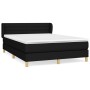 Cama box spring con colchón tela negro 140x190 cm de vidaXL, Camas y somieres - Ref: Foro24-3126879, Precio: 482,38 €, Descue...