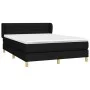 Box spring bed with black fabric mattress 140x190 cm by vidaXL, Beds and slatted bases - Ref: Foro24-3126879, Price: 469,92 €...