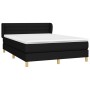 Cama box spring con colchón tela negro 140x190 cm de vidaXL, Camas y somieres - Ref: Foro24-3126879, Precio: 482,38 €, Descue...
