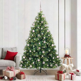 Árbol de Navidad artificial con 300 LED Verde 210 cm PE y PVC en Decoración Festiva y Estacional | Comprar online en Foru.es