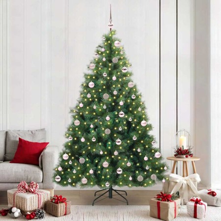 Árbol de Navidad artificial con 300 LED Verde 210 cm PE y PVC en Decoración Festiva y Estacional | Comprar online en Foru.es
