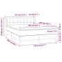 Cama box spring con colchón terciopelo azul oscuro 140x200 cm de vidaXL, Camas y somieres - Ref: Foro24-3127497, Precio: 445,...