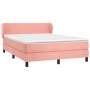 Cama box spring con colchón terciopelo rosa 140x200 cm de vidaXL, Camas y somieres - Ref: Foro24-3127378, Precio: 444,68 €, D...