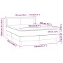 Cama box spring con colchón terciopelo rosa 140x200 cm de vidaXL, Camas y somieres - Ref: Foro24-3127378, Precio: 444,68 €, D...