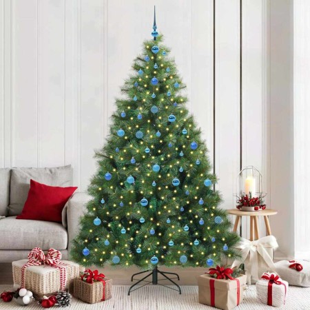 Árbol de Navidad artificial con 300 LED Verde 210 cm PE y PVC en Decoración Festiva y Estacional | Comprar online en Foru.es