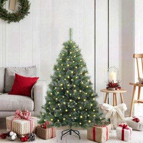 Árbol de Navidad artificial con 150 LED Verde 120 cm PE y PVC en Decoración Festiva y Estacional | Comprar online en Foru.es