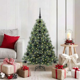 Árbol de Navidad artificial con 150 LED Verde 120 cm PE y PVC en Decoración Festiva y Estacional | Comprar online en Foru.es