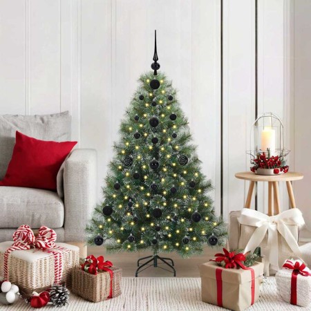 Árbol de Navidad artificial con 150 LED Verde 120 cm PE y PVC en Decoración Festiva y Estacional | Comprar online en Foru.es