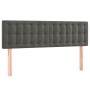 Cama box spring con colchón terciopelo gris oscuro 140x190 cm de vidaXL, Camas y somieres - Ref: Foro24-3127728, Precio: 445,...