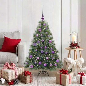 Árbol de Navidad artificial con 150 LED Verde 120 cm PE y PVC en Decoración Festiva y Estacional | Comprar online en Foru.es