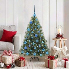 Árbol de Navidad artificial con 150 LED Verde 120 cm PE y PVC en Decoración Festiva y Estacional | Comprar online en Foru.es