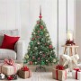 Árbol de Navidad artificial con 150 LED Verde 120 cm PE y PVC en Decoración Festiva y Estacional | Comprar online en Foru.es