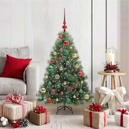 Árbol de Navidad artificial con 150 LED Verde 120 cm PE y PVC en Decoración Festiva y Estacional | Comprar online en Foru.es