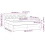 Cama box spring con colchón terciopelo rosa 180x200 cm de vidaXL, Camas y somieres - Ref: Foro24-3127690, Precio: 520,64 €, D...