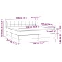 Cama box spring con colchón terciopelo gris claro 180x200 cm de vidaXL, Camas y somieres - Ref: Foro24-3127505, Precio: 530,9...