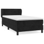 Cama box spring con colchón terciopelo negro 100x200 cm de vidaXL, Camas y somieres - Ref: Foro24-3127477, Precio: 317,85 €, ...