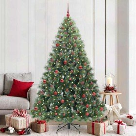 Árbol de Navidad artificial con 300 LED Verde 210 cm PE y PVC en Decoración Festiva y Estacional | Comprar online en Foru.es