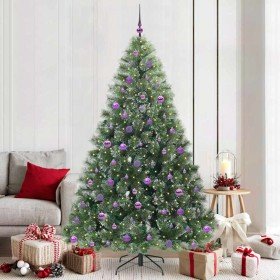 Árbol de Navidad artificial con 300 LED Verde 210 cm PE y PVC en Decoración Festiva y Estacional | Comprar online en Foru.es