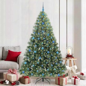 Árbol de Navidad artificial con 300 LED Verde 210 cm PE y PVC en Decoración Festiva y Estacional | Comprar online en Foru.es