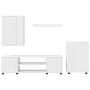 Conjunto de mueble de TV 4 pcs Madera contrachapada en Muebles TV | Comprar online en Foru.es