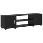 Conjunto de mueble de TV 4 pcs Roble Negro Madera contrachapada en Muebles TV | Comprar online en Foru.es