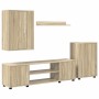 Conjunto de mueble de TV Montaje en la pared 4 pcs Roble Sonoma en Muebles TV | Comprar online en Foru.es