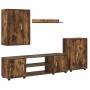 Conjunto de mueble de TV 4 pcs Roble Ahumado en Muebles TV | Comprar online en Foru.es