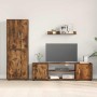 Conjunto de mueble de TV 4 pcs Roble Ahumado en Muebles TV | Comprar online en Foru.es