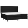 Cama box spring con colchón tela negro 200x200 cm de vidaXL, Camas y somieres - Ref: Foro24-3127831, Precio: 654,11 €, Descue...