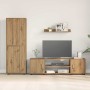 Conjunto de mueble de TV 4 pcs Roble artesanal en Muebles TV | Comprar online en Foru.es