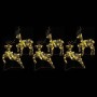 Renos LED con 180 LED 6 pcs Dorado PET en Decoración Festiva y Estacional | Comprar online en Foru.es