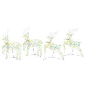 Renos LED con 80 LED 4 pcs Multicolor PET en Decoración Festiva y Estacional | Comprar online en Foru.es