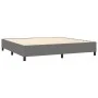 Box spring bed with dark gray fabric mattress 200x200 cm by vidaXL, Beds and slatted bases - Ref: Foro24-3127990, Price: 690,...